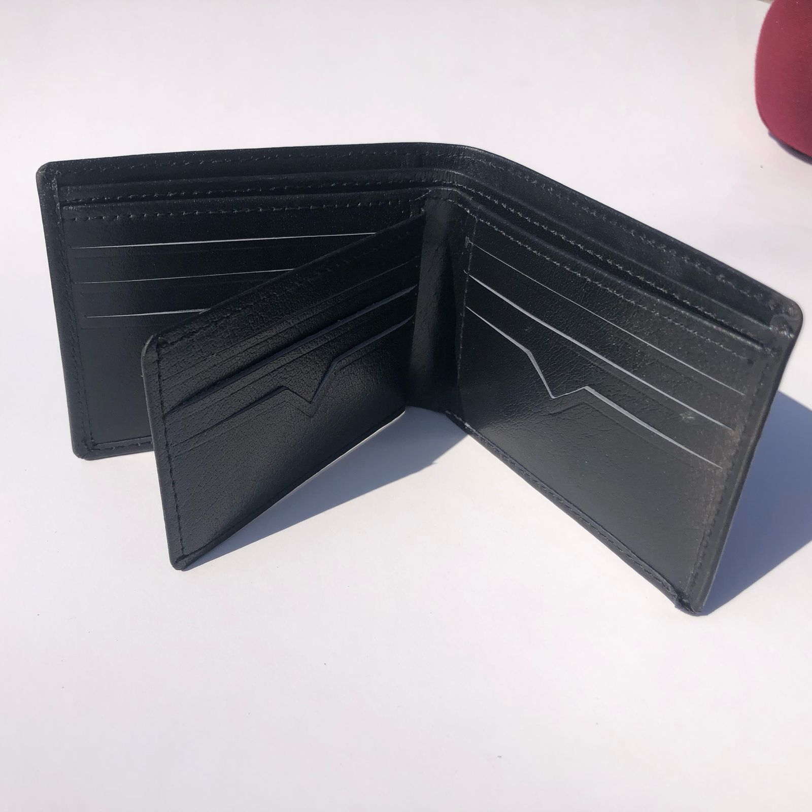 Black Wallet With Low Cut | Men’s Slim Leather Wallet | Stylish Gents Purse - Image 6