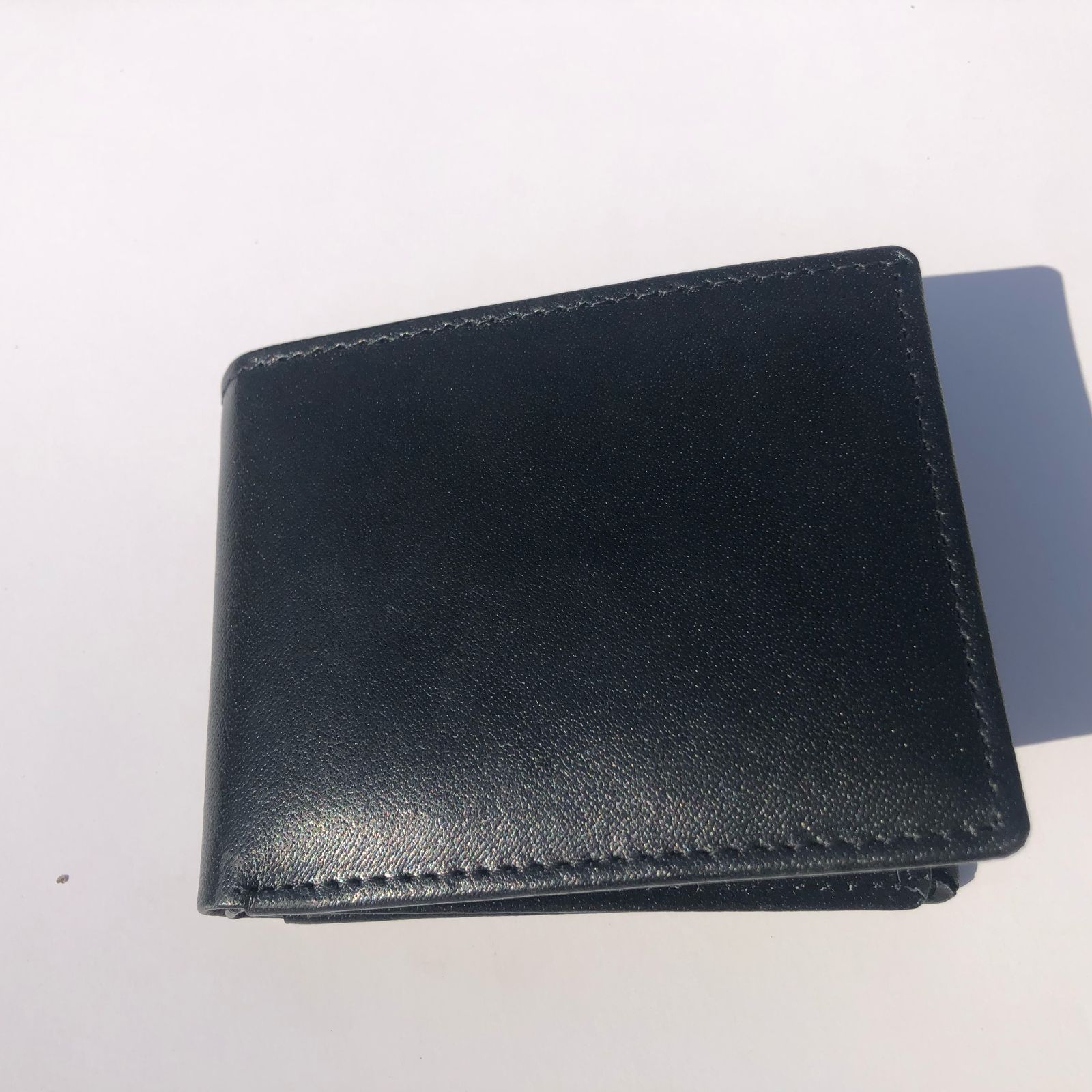 Black Wallet With Low Cut | Men’s Slim Leather Wallet | Stylish Gents Purse - Image 7